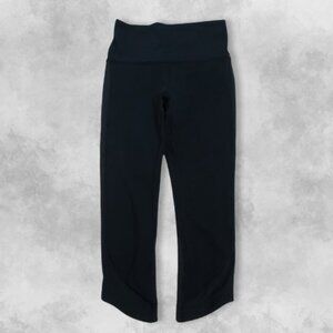 Lululemon High-Rise Crops Four-Way Stretch Lightweight Breathable Black W US 4